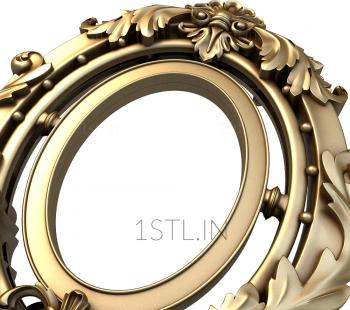 Round frame (RK_0324) 3D model for CNC machine